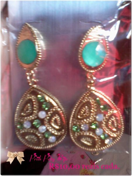 Brinco gota Verde